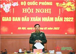 Đại tướng Phan Văn Giang chủ trì Hội nghị giao ban Bộ Quốc phòng đầu xuân Nhâm Dần 2022